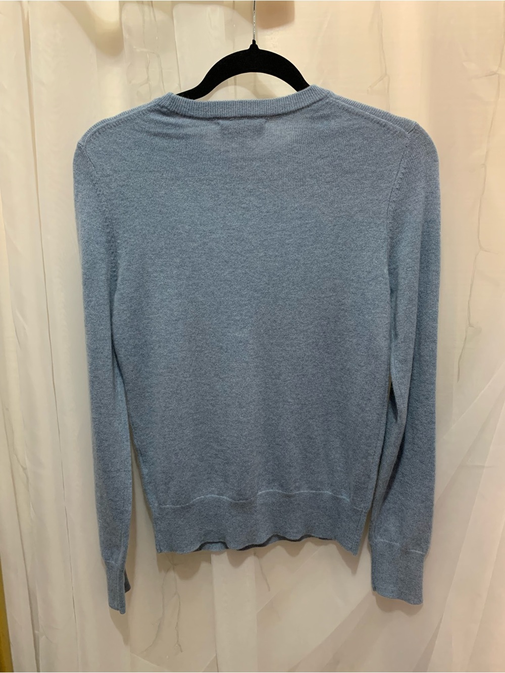 Quince Lightweight Cotton Cashmere Crew Sweater - Picture 4 of 7
